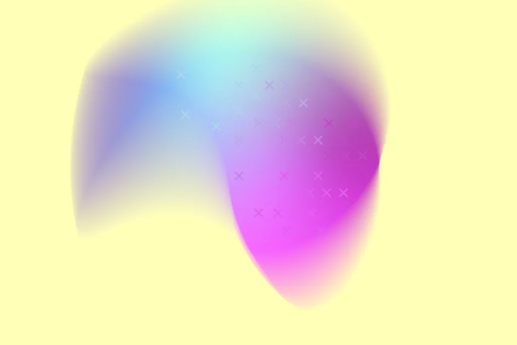 Abstraktes, weich verlaufendes Teaserbild in verschiedenen Farbtönen als visuelle Einleitung zu B2B Marketing Dienstleistungen