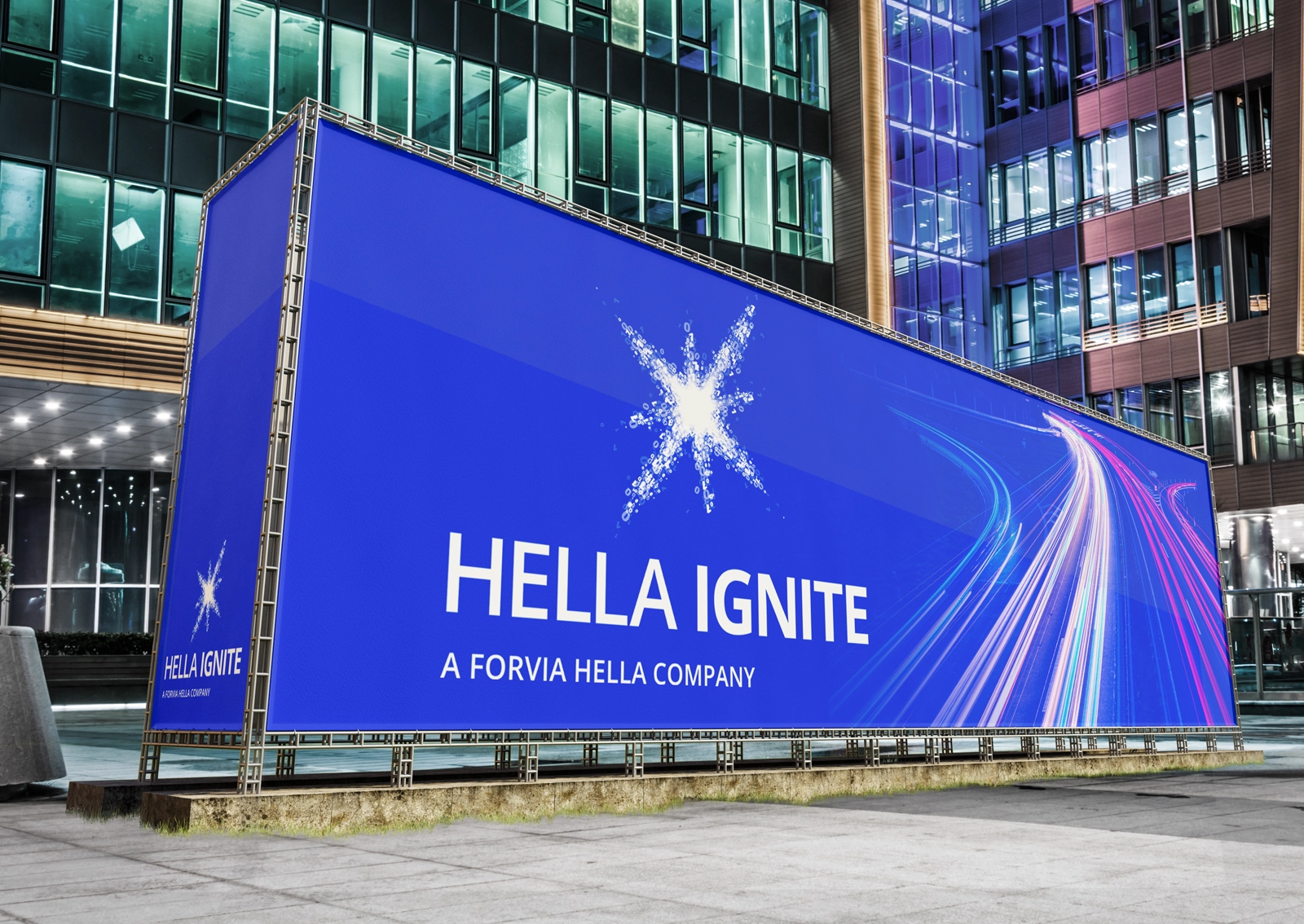 werbefläche Visual aus dem Rebranding für Hella Ignite – als Teil der gestalterischen Neuausrichtung der Marke