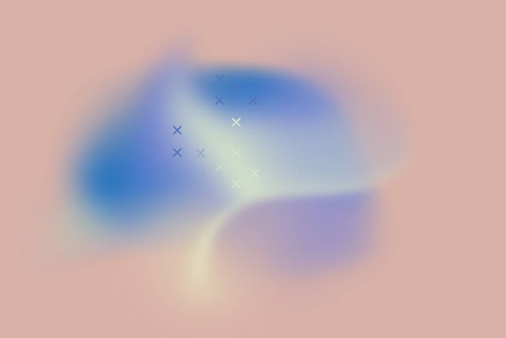 Abstraktes, weich verlaufendes Teaserbild in verschiedenen Farbtönen als visuelle Einleitung zu strategischen Full-Thinking-Agency