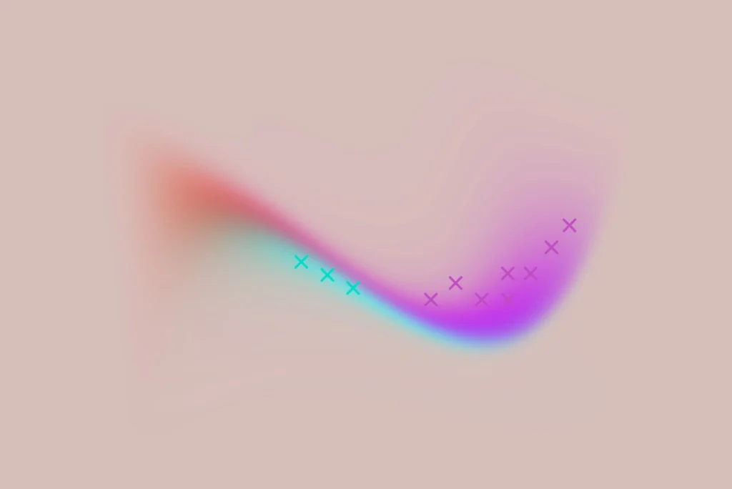 Abstraktes, weich verlaufendes Teaserbild in verschiedenen Farbtönen als visuelle Einleitung zu Branding Unternehmensräume